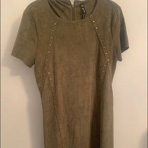 Design Lab olive green dress